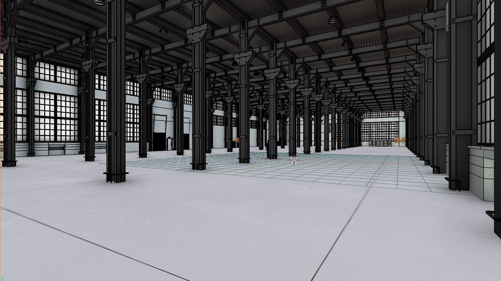 Factory Warehouse 1b Low-poly 3D model_10