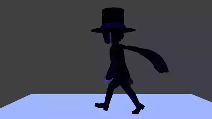 Dark Magician - Low Poly Low-poly 3D model