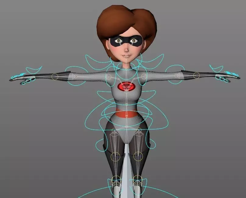 Elastigirl Rigged -Incredibles 2- PBR UE4 Low-poly 3D model_0