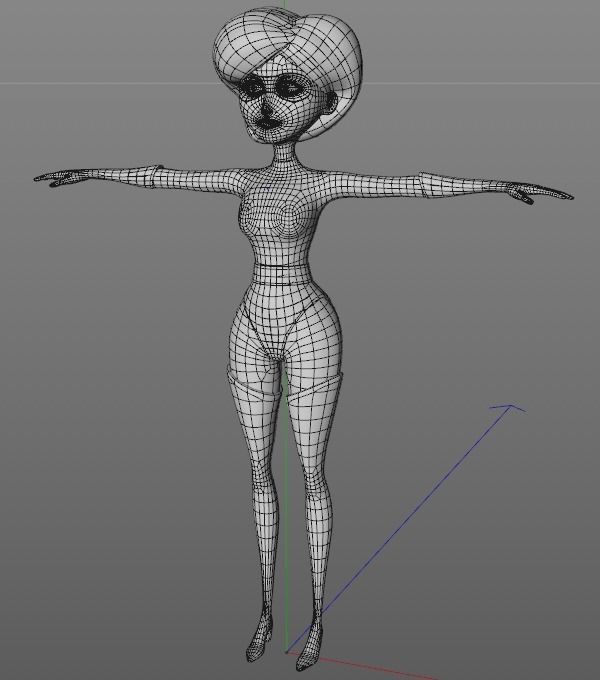 Elastigirl Rigged -Incredibles 2- PBR UE4 Low-poly 3D model_2