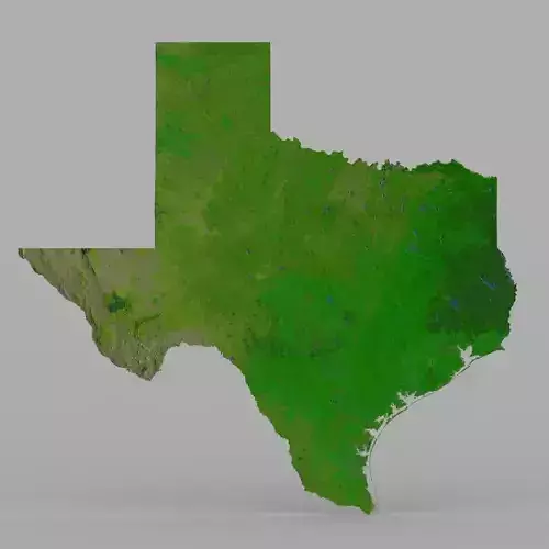 Texas State in 3ds and obj format
