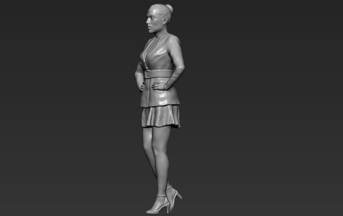 Jennifer Lopez 3D printing ready stl obj formats 3D print model_11