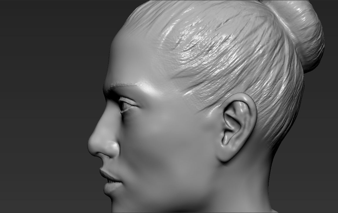 Jennifer Lopez 3D printing ready stl obj formats 3D print model_21