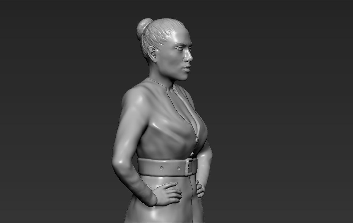 Jennifer Lopez 3D printing ready stl obj formats 3D print model_17