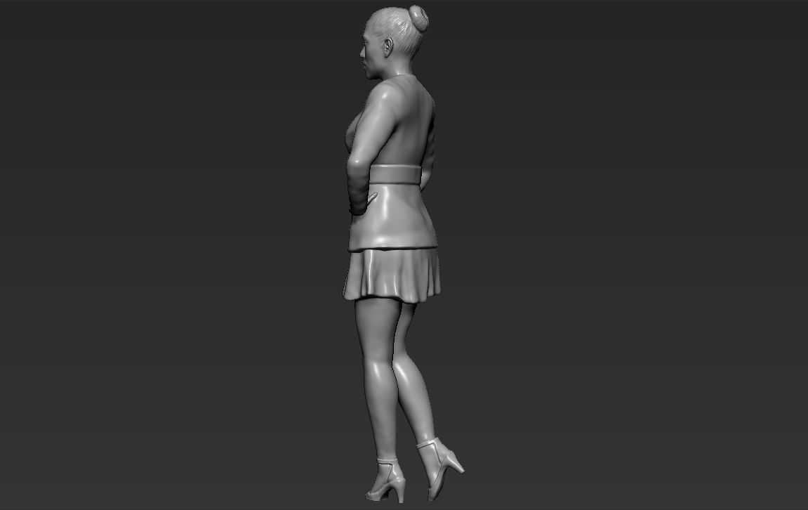 Jennifer Lopez 3D printing ready stl obj formats 3D print model_7