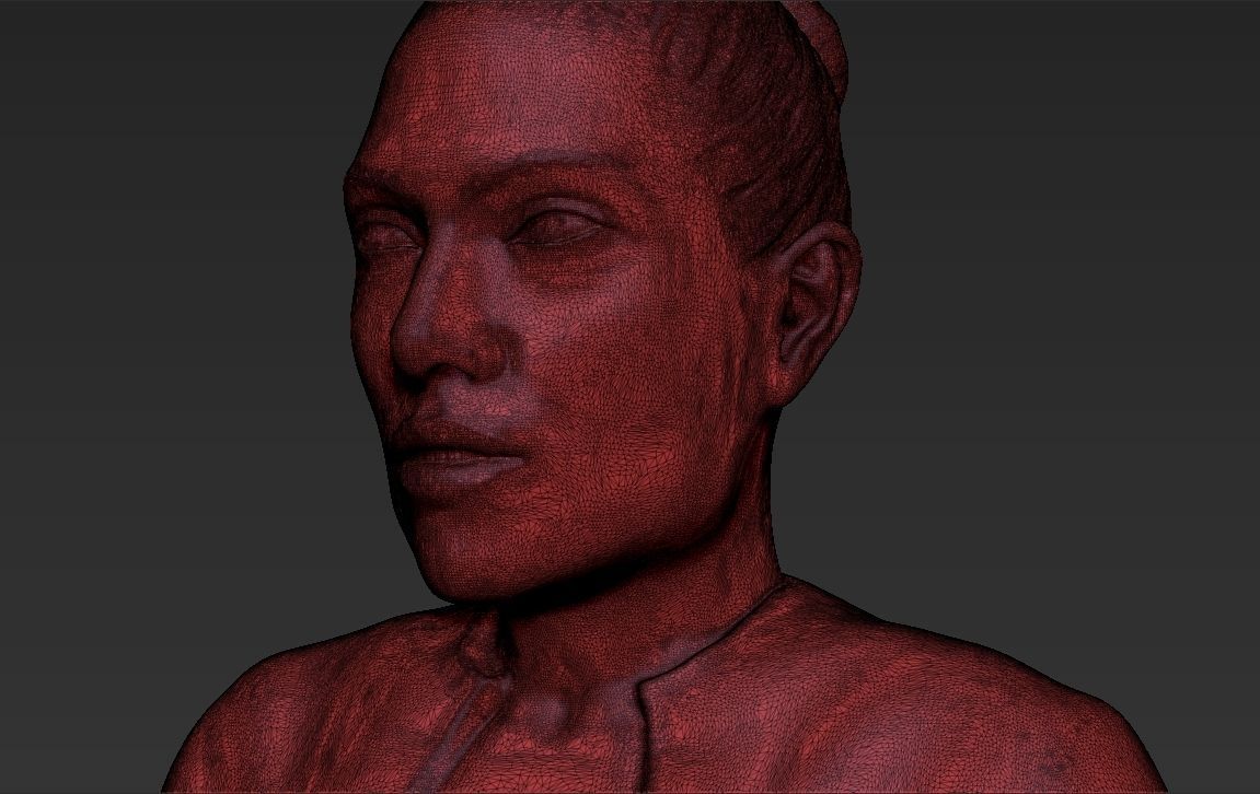 Jennifer Lopez 3D printing ready stl obj formats 3D print model_28