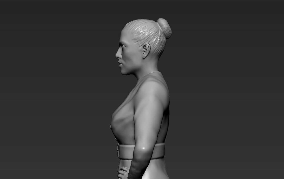 Jennifer Lopez 3D printing ready stl obj formats 3D print model_18