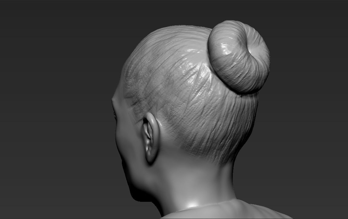 Jennifer Lopez 3D printing ready stl obj formats 3D print model_25