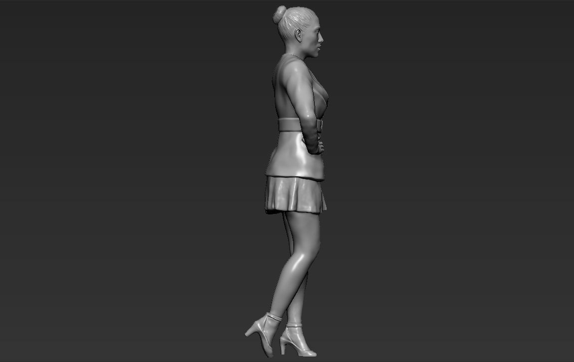 Jennifer Lopez 3D printing ready stl obj formats 3D print model_3