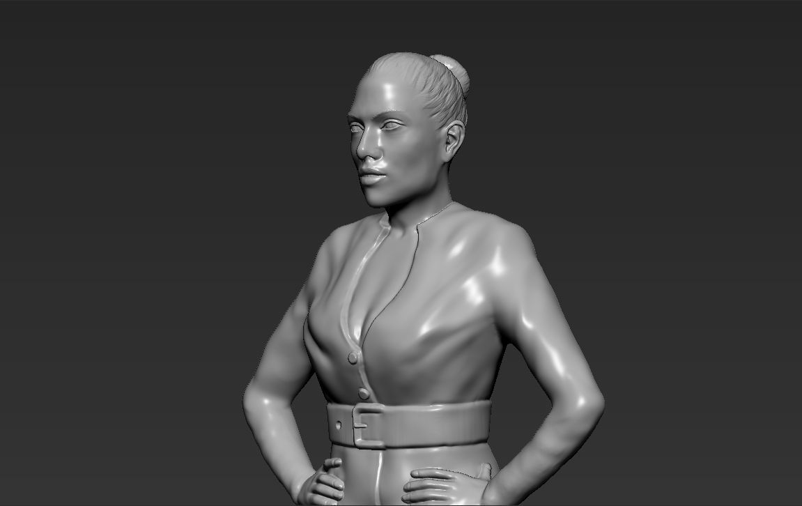 Jennifer Lopez 3D printing ready stl obj formats 3D print model_22