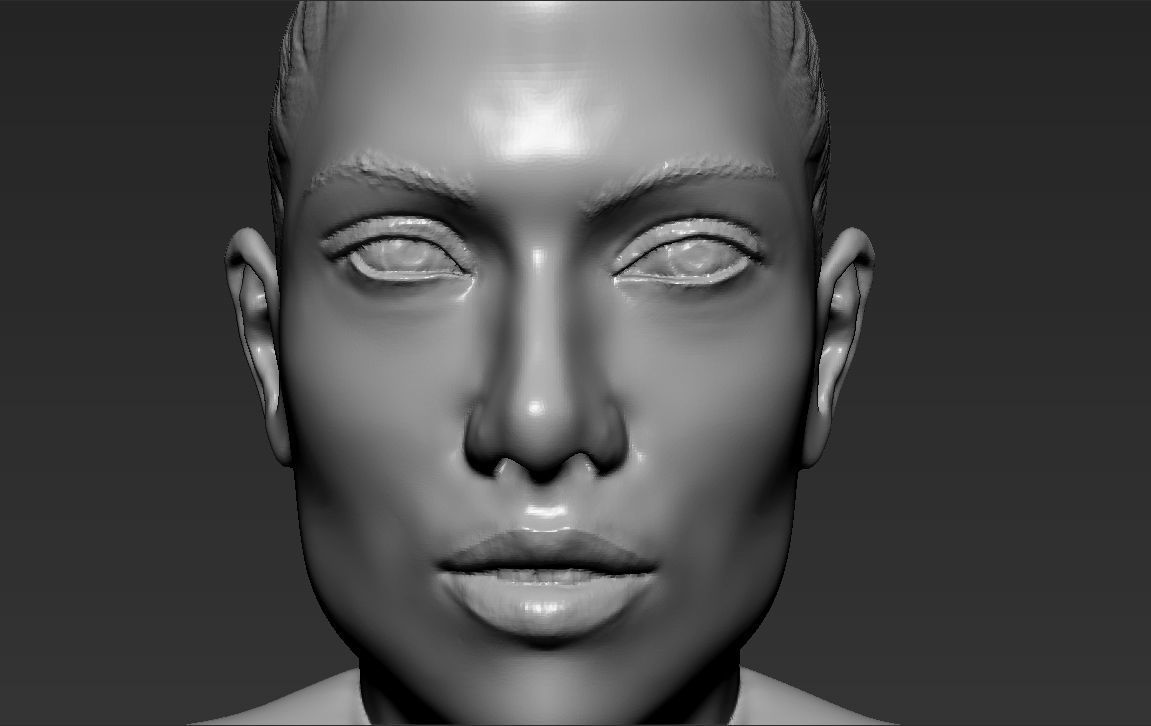 Jennifer Lopez 3D printing ready stl obj formats 3D print model_15