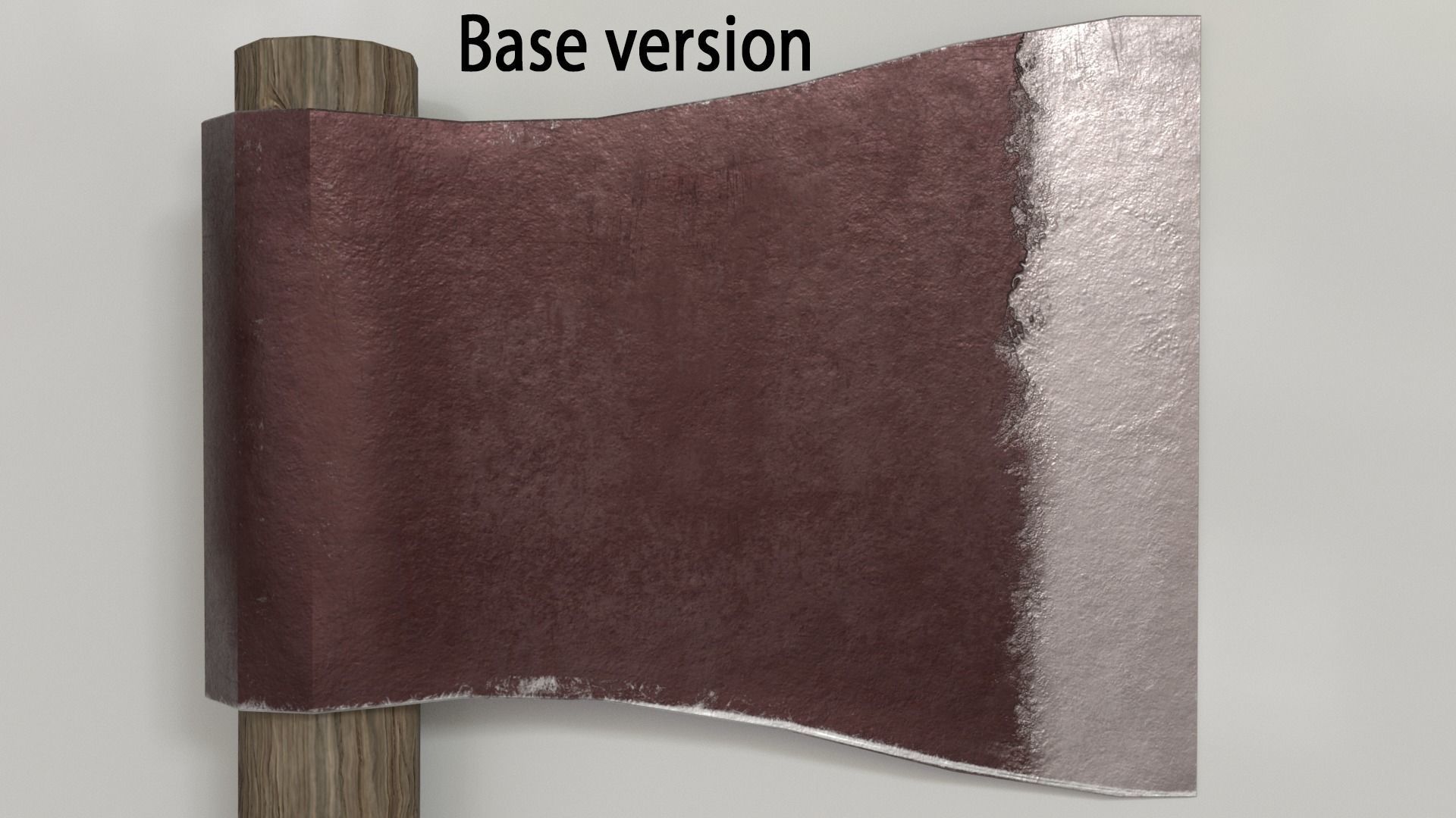 Wood Axe Set Low-poly 3D model_33