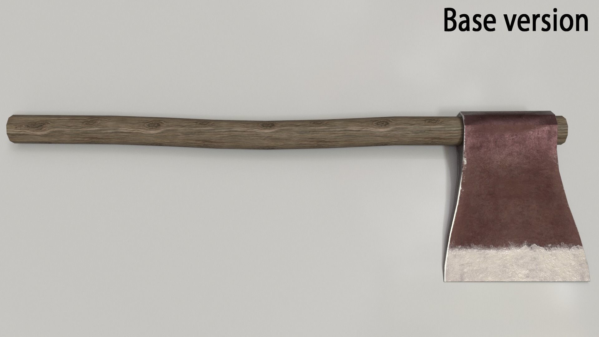 Wood Axe Set Low-poly 3D model_32