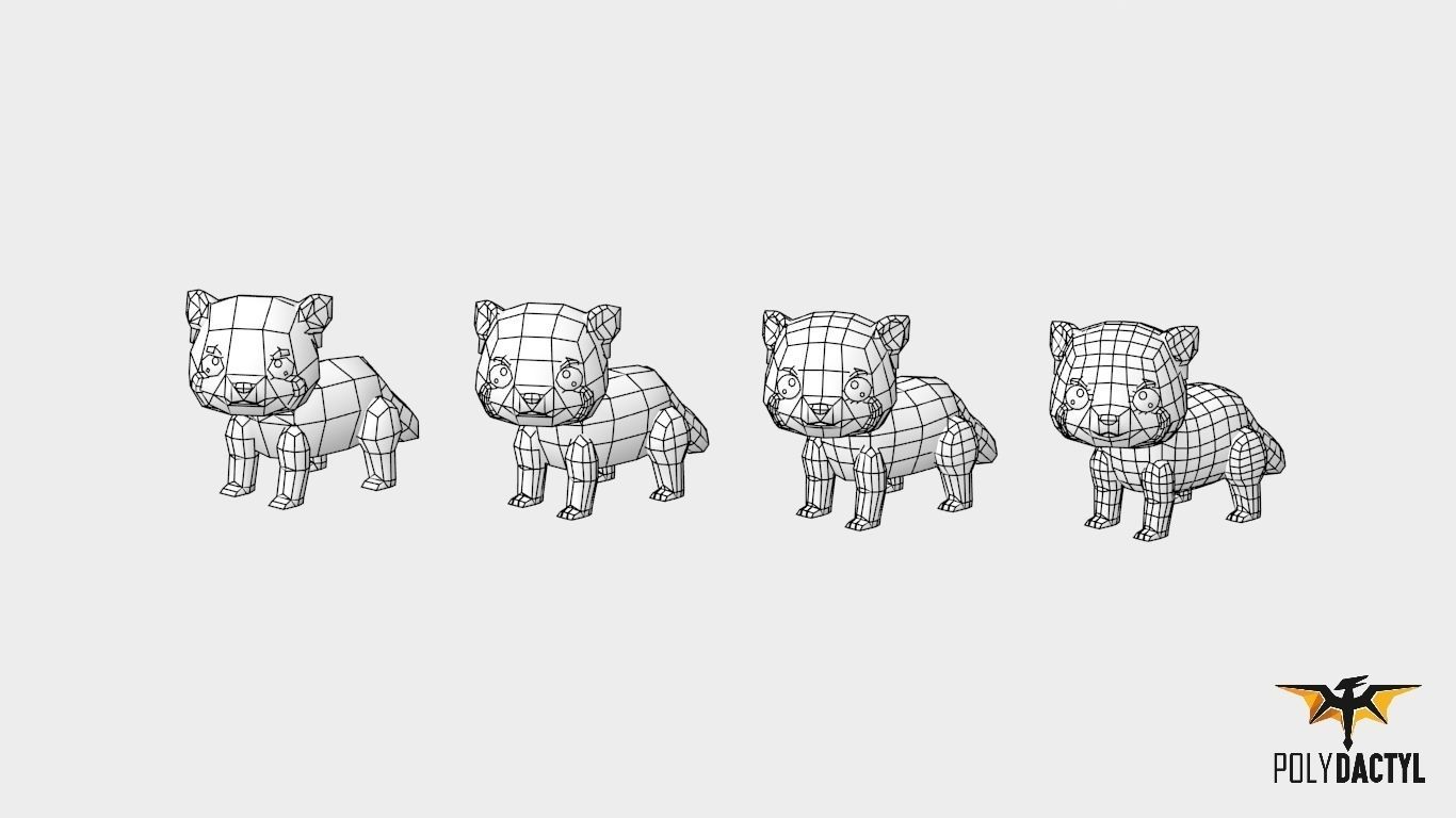 Forest Animals - Wild Series Low-poly 3D model_19