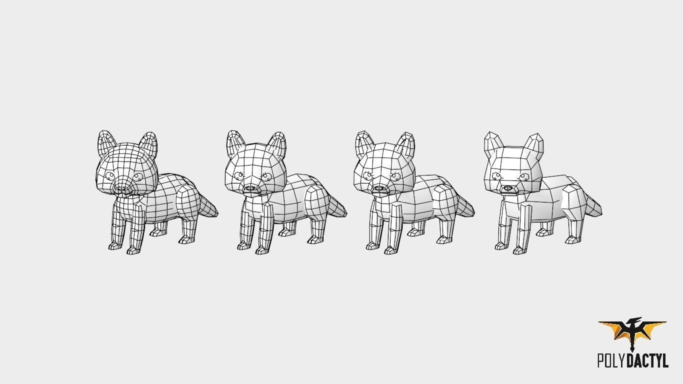 Forest Animals - Wild Series Low-poly 3D model_15