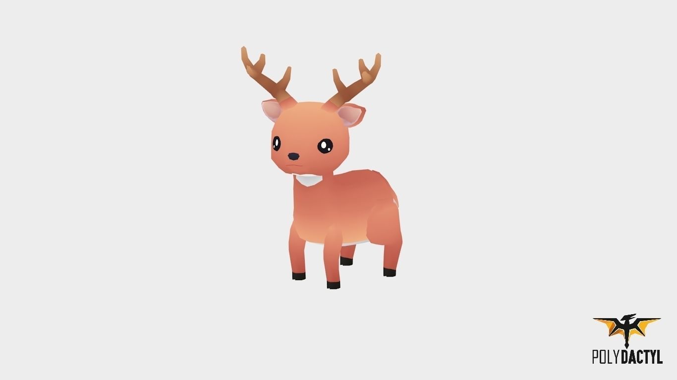 Forest Animals - Wild Series Low-poly 3D model_8