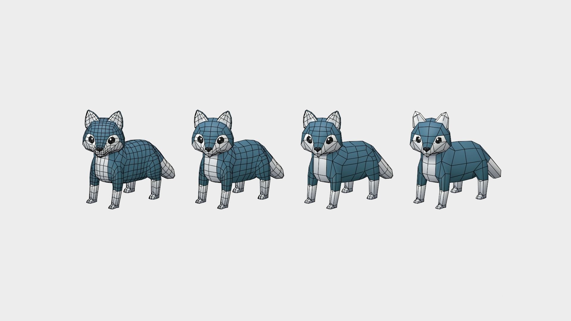 Forest Animals - Wild Series Low-poly 3D model_23