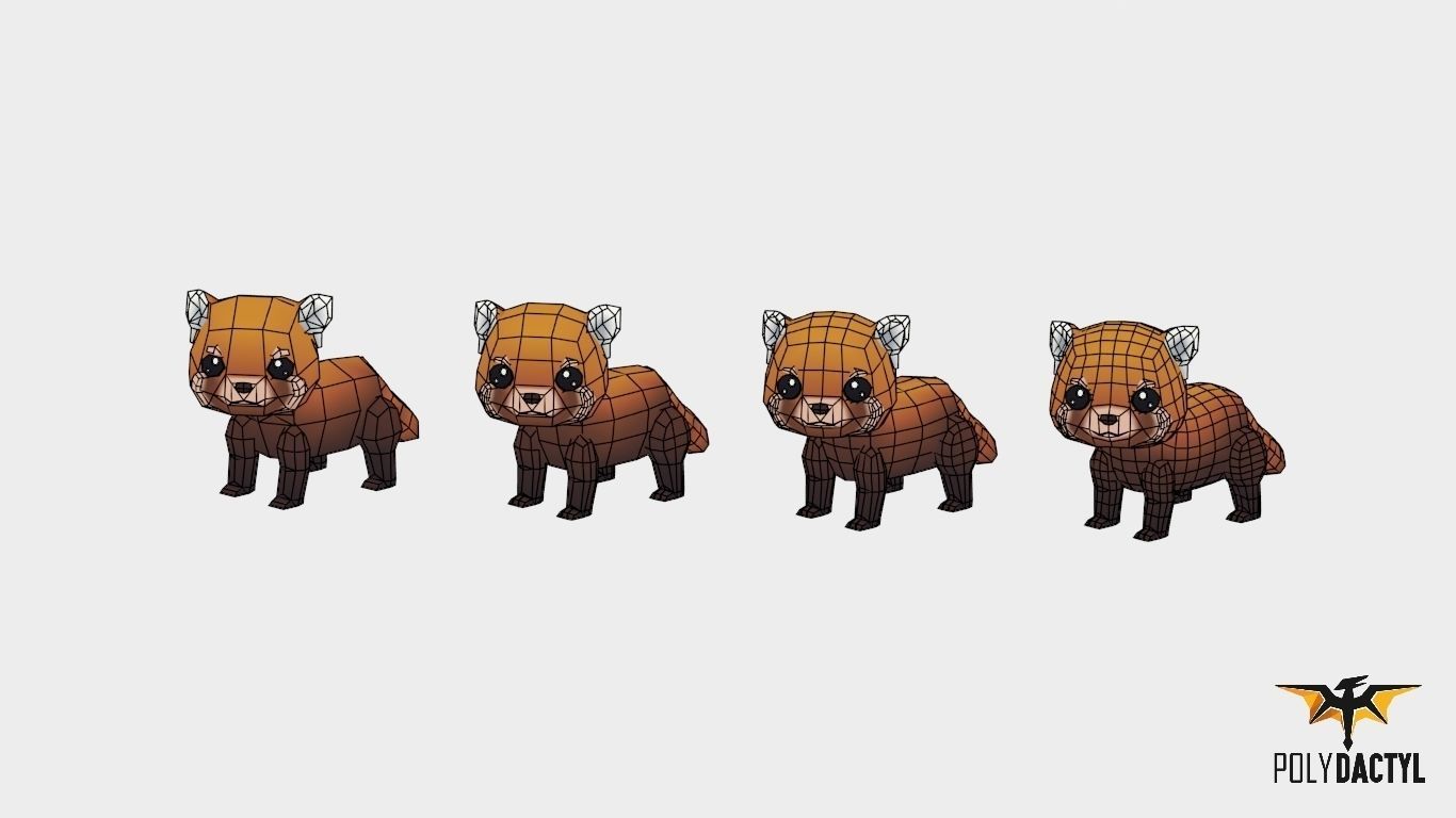 Forest Animals - Wild Series Low-poly 3D model_18