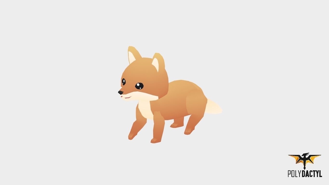 Forest Animals - Wild Series Low-poly 3D model_13