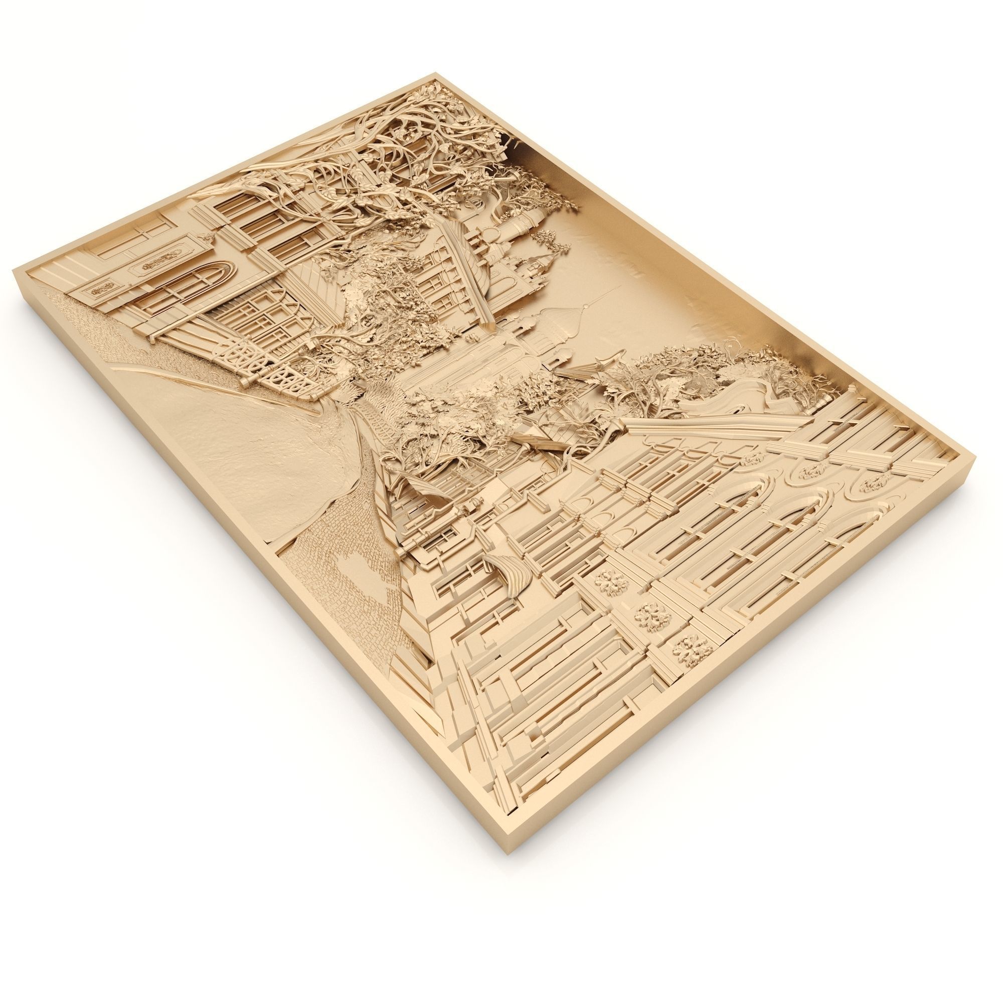 Panel 6 - City View - CNC 3D model_2