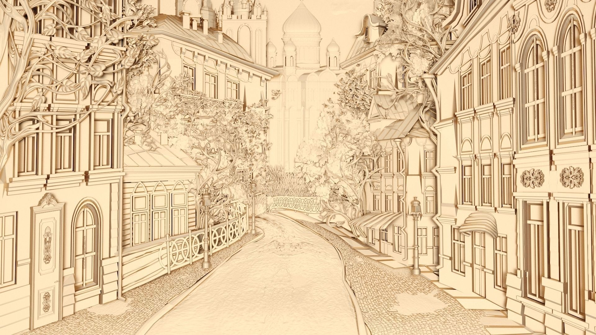 Panel 6 - City View - CNC 3D model_3