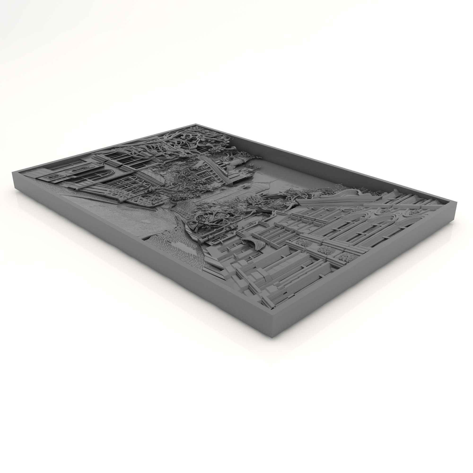 Panel 6 - City View - CNC 3D model_7