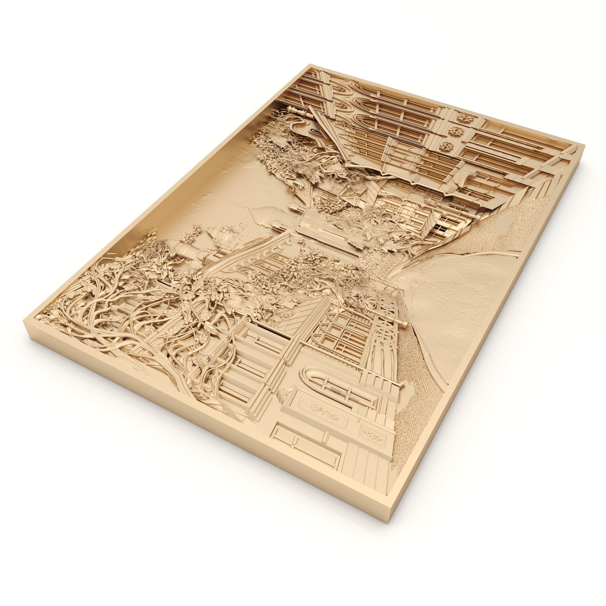 Panel 6 - City View - CNC 3D model_1