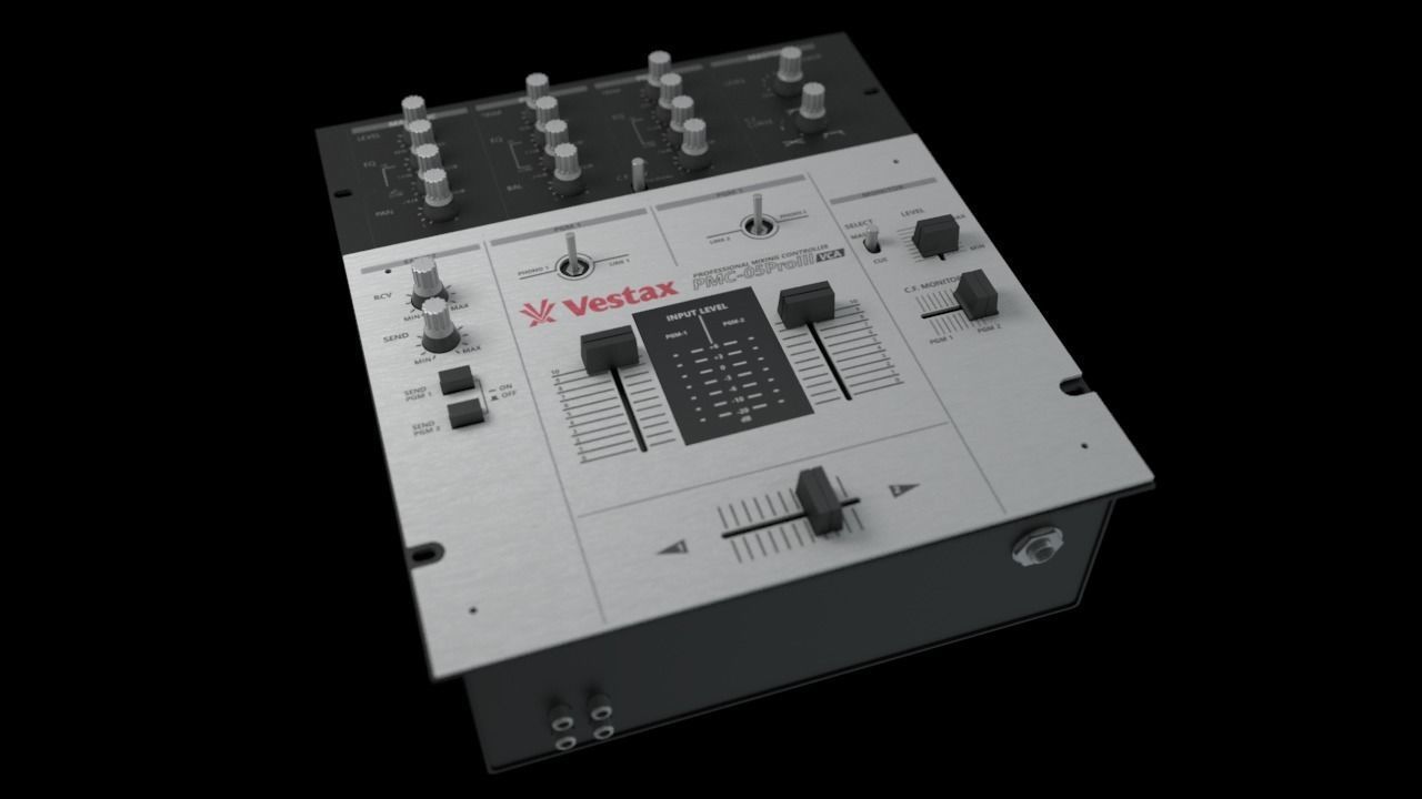 Vestax DJ Mixer 3D model_7