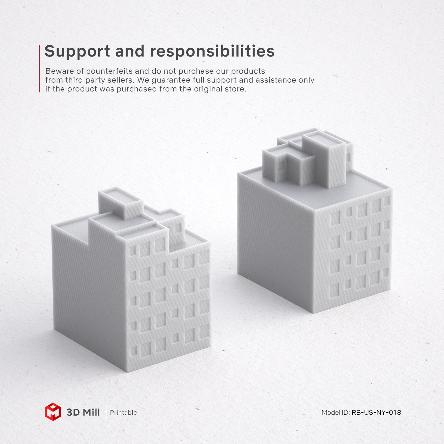 3D Print miniature building RB-US-NY-018 3D print model_6