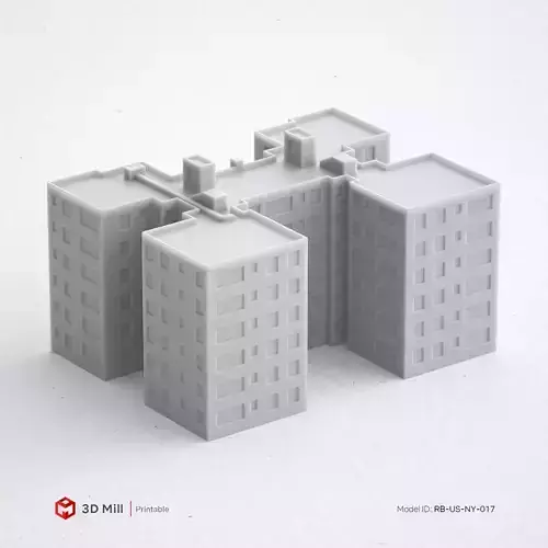 3D Print Miniature building RB-US-NY-017