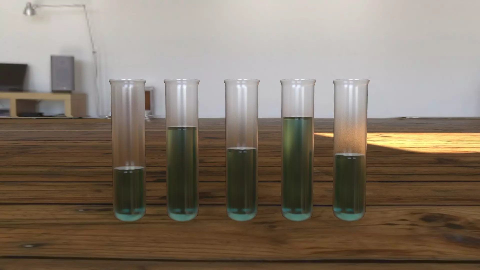 Laboratory Test Tubes with Stand Free 3D model
