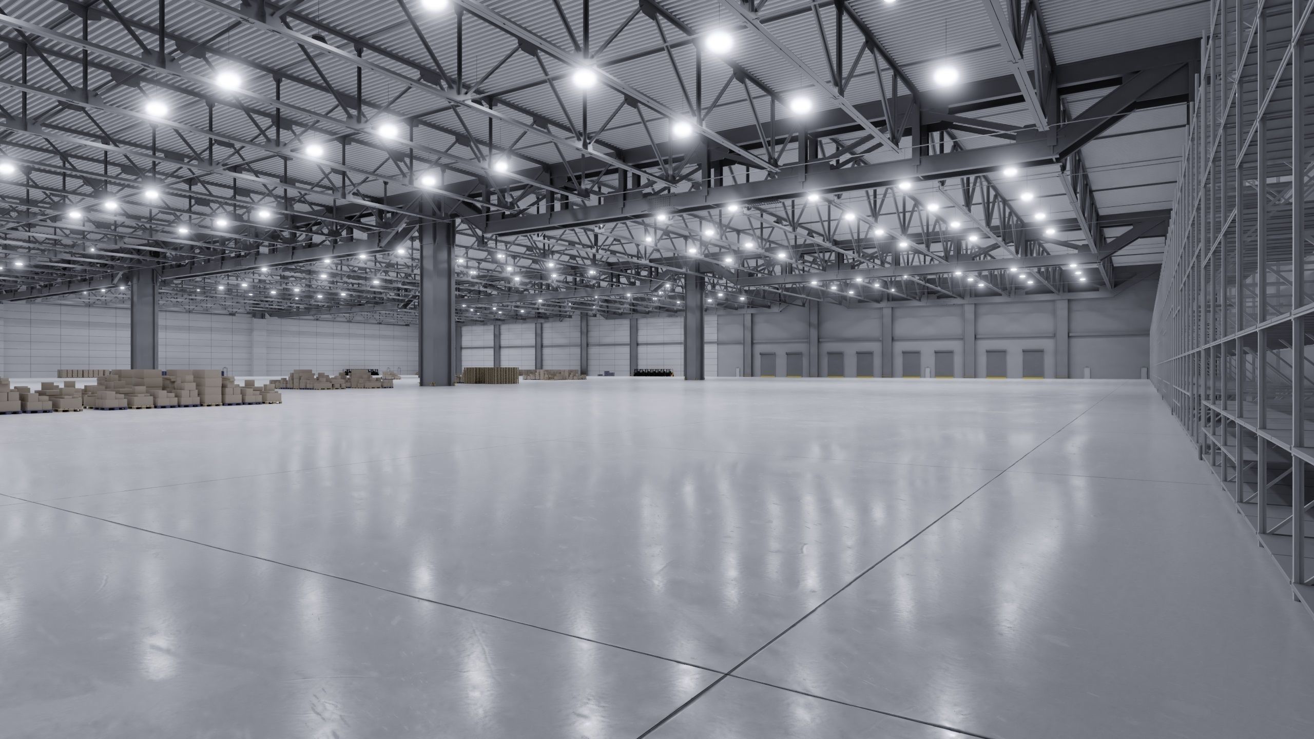 Warehouse Interior 3b Low-poly 3D model_7