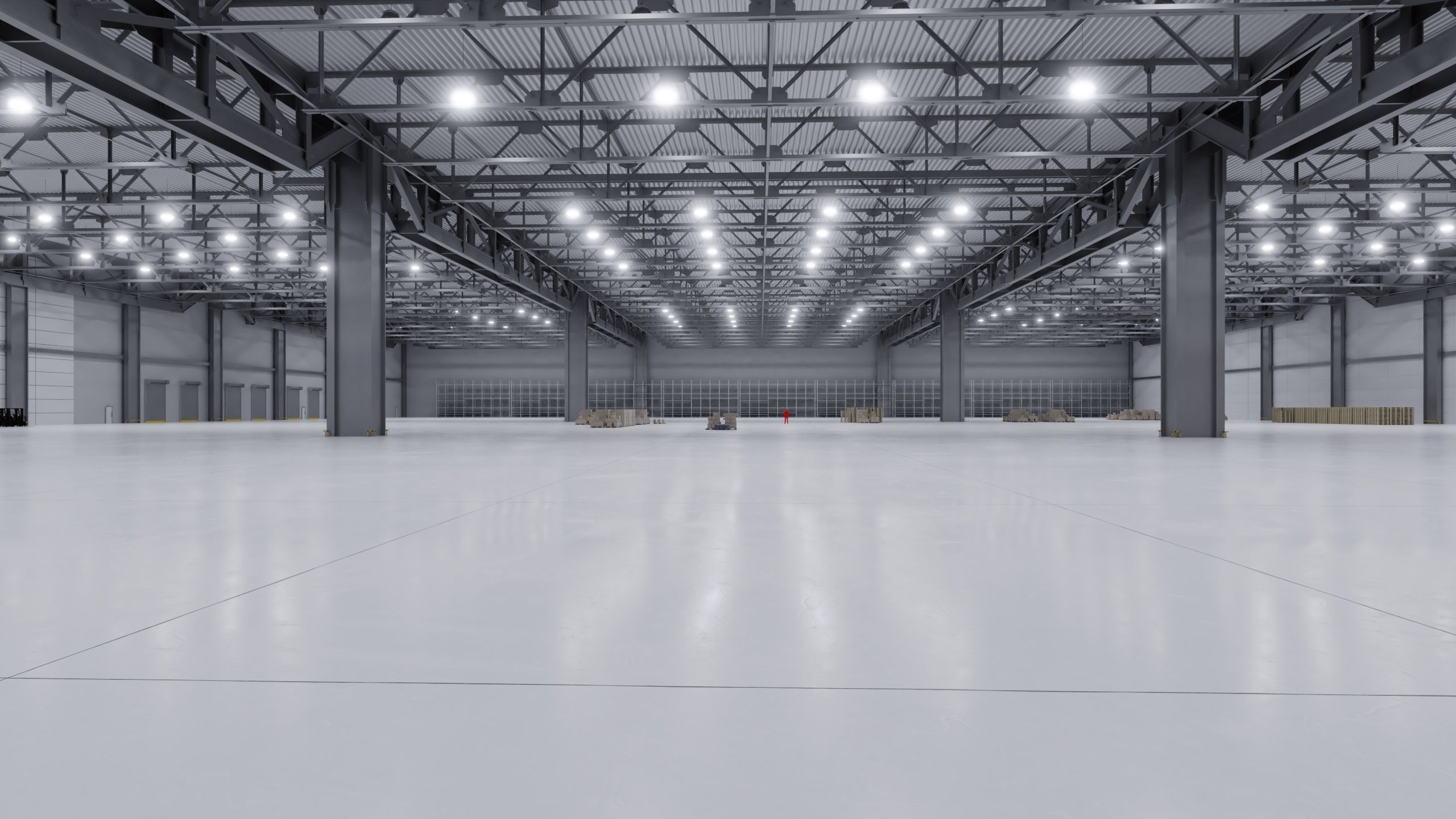 Warehouse Interior 3b Low-poly 3D model_4