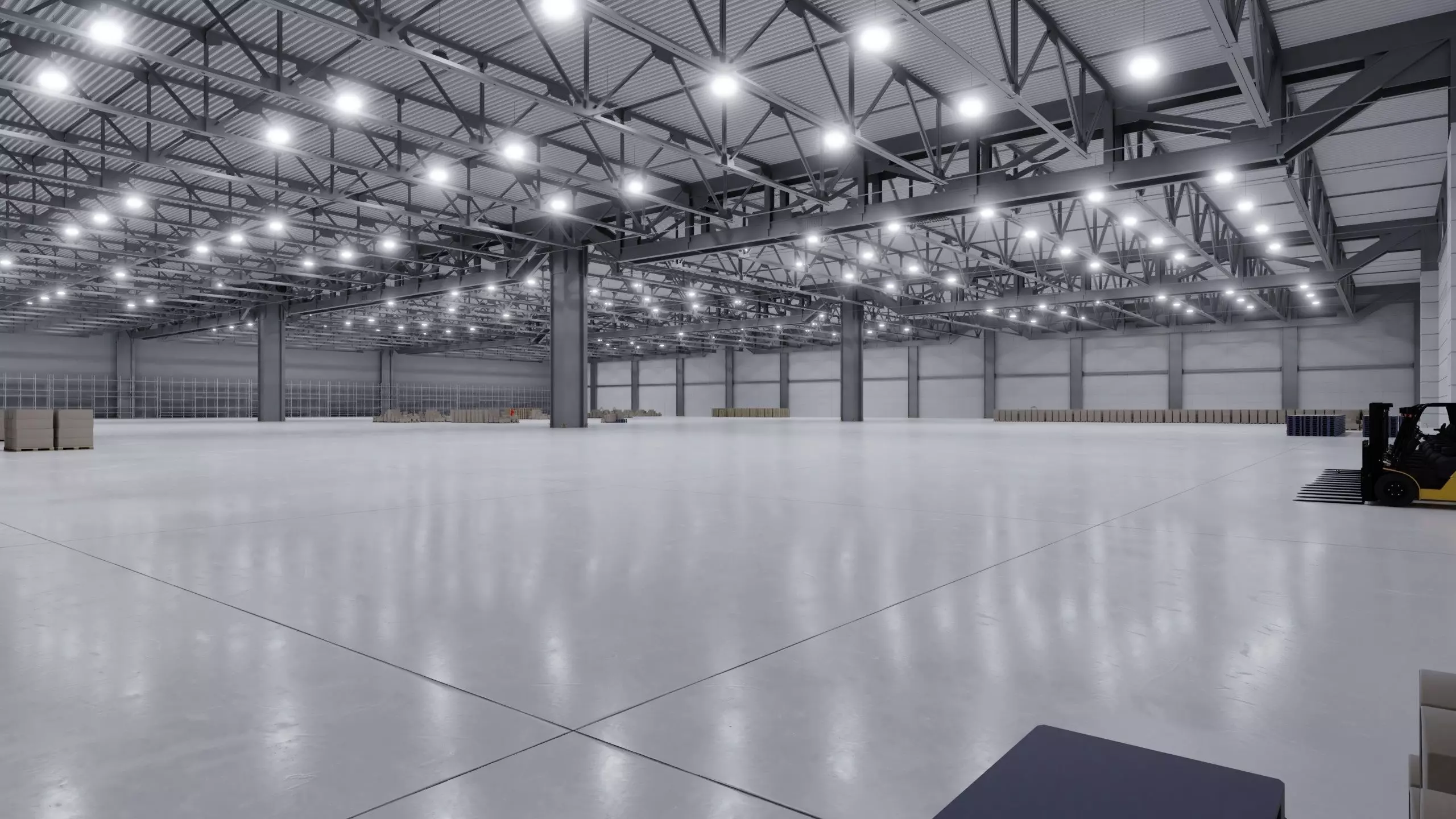 Warehouse Interior 3b Low-poly 3D model_0