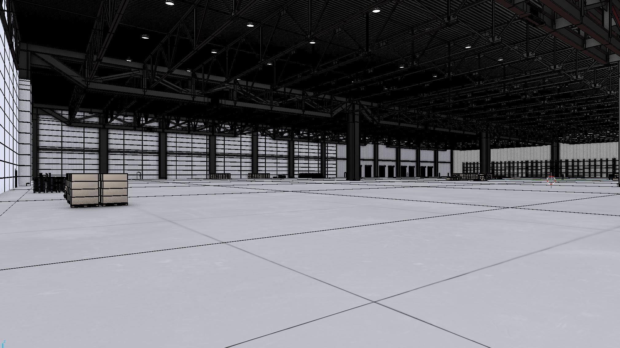 Warehouse Interior 3b Low-poly 3D model_13