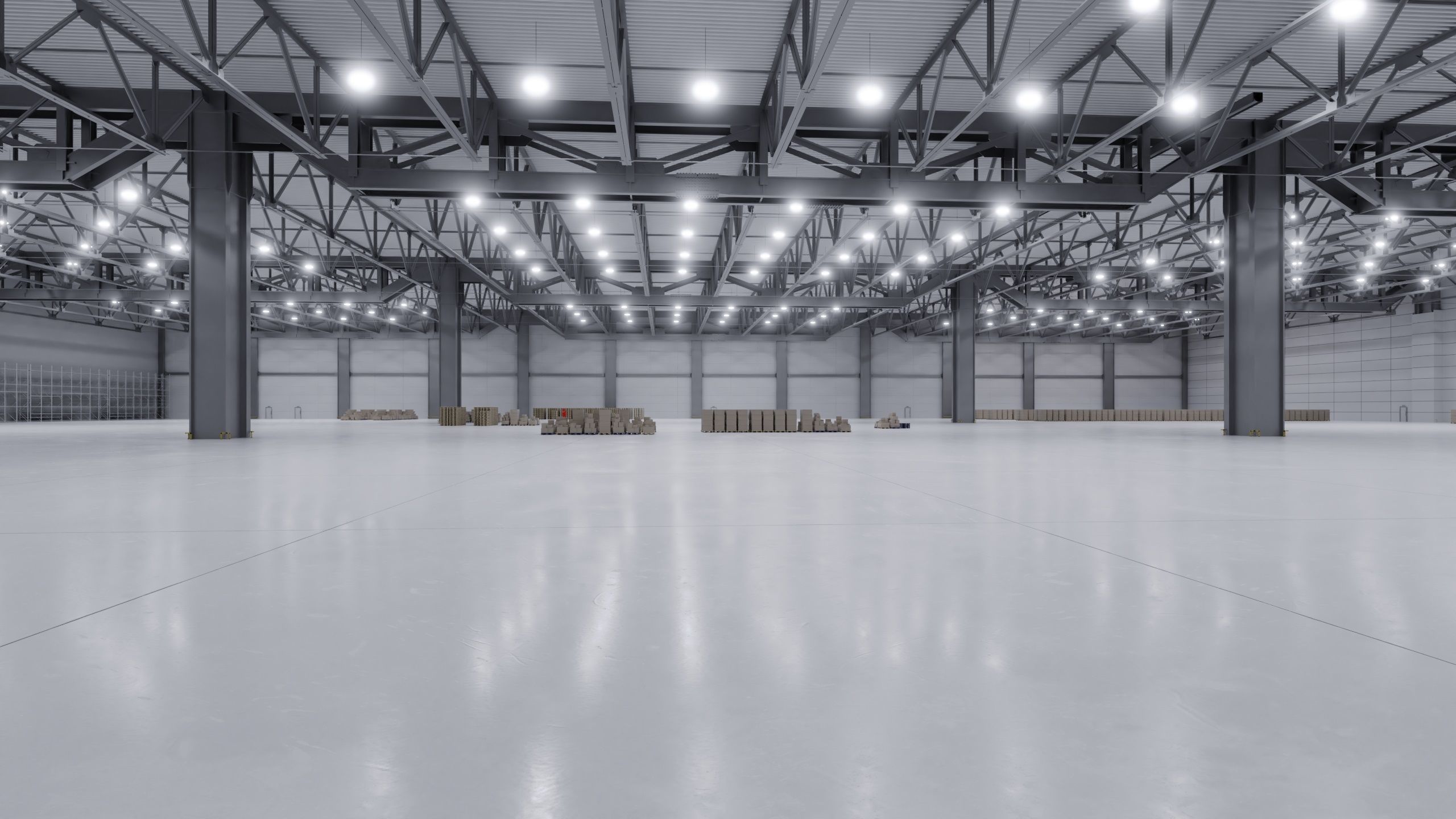 Warehouse Interior 3b Low-poly 3D model_1