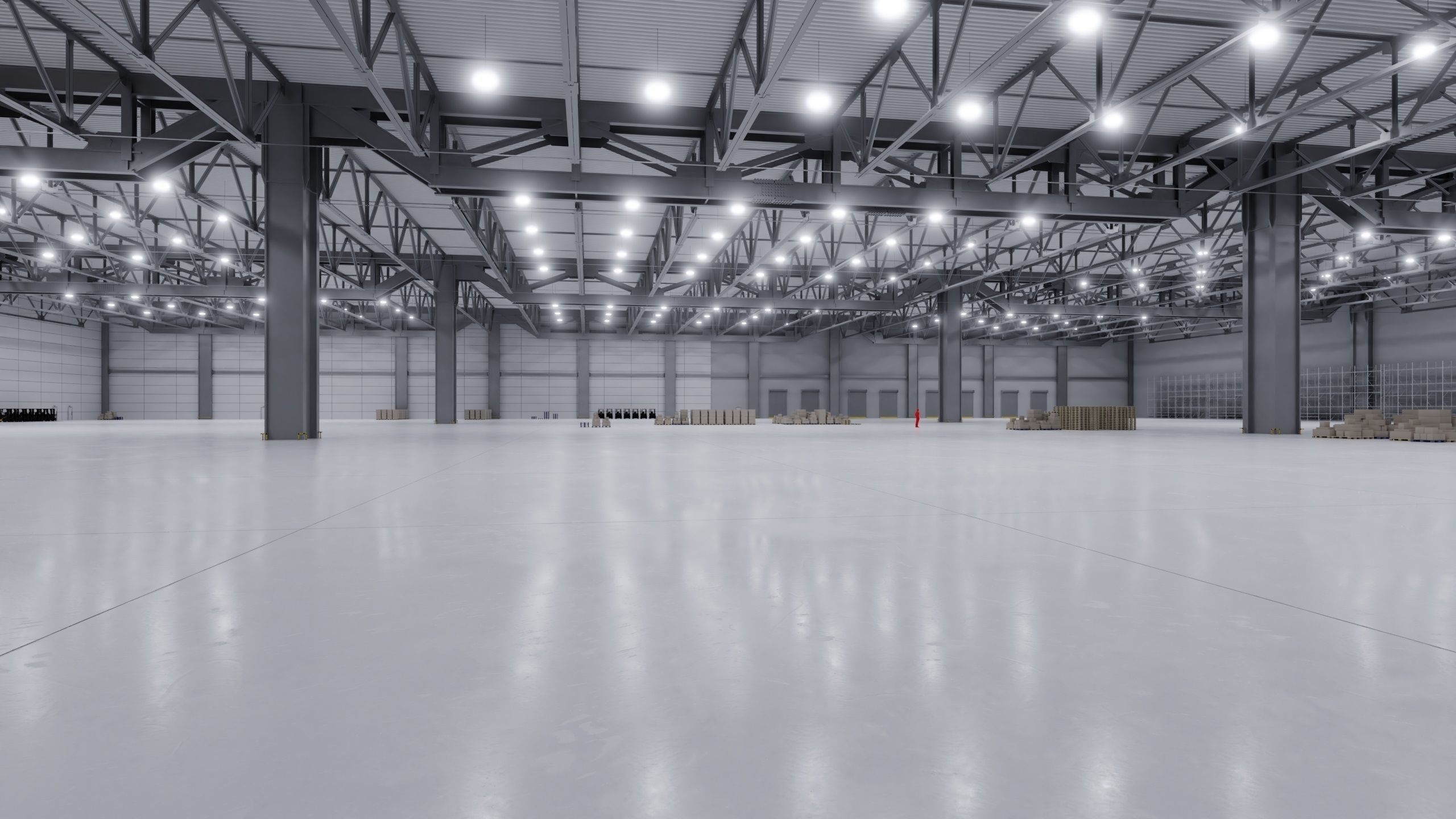 Warehouse Interior 3b Low-poly 3D model_3