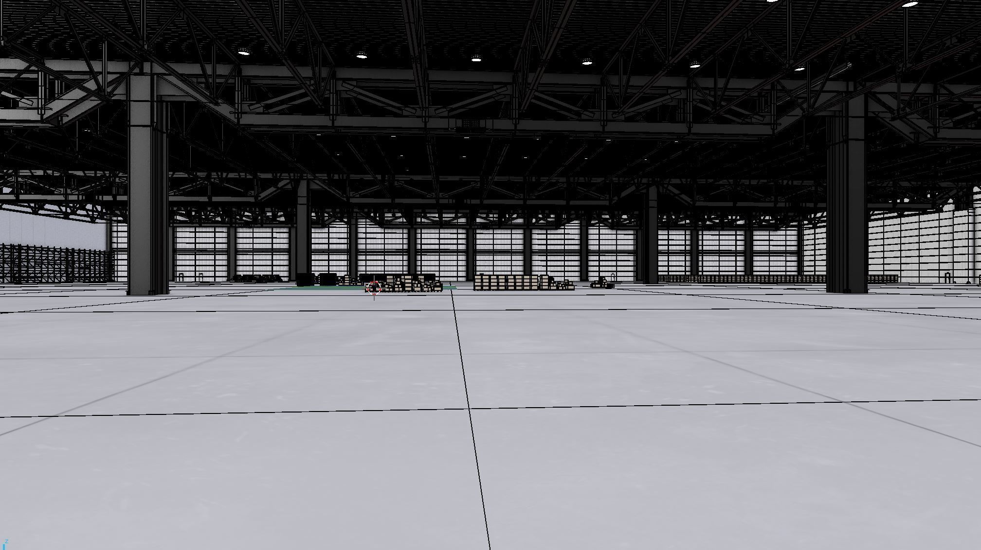 Warehouse Interior 3b Low-poly 3D model_8
