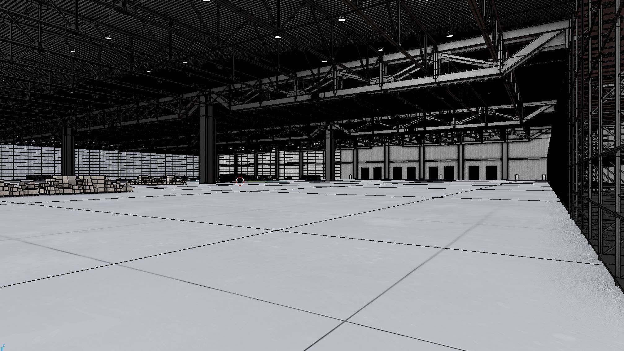 Warehouse Interior 3b Low-poly 3D model_17