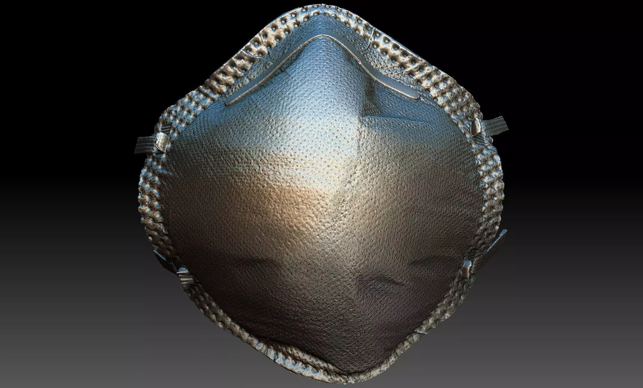 Construction Particulate Dust Mask 3D model_0