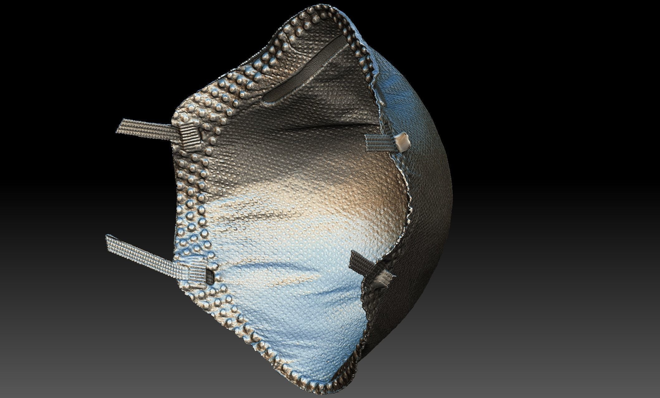 Construction Particulate Dust Mask 3D model_5