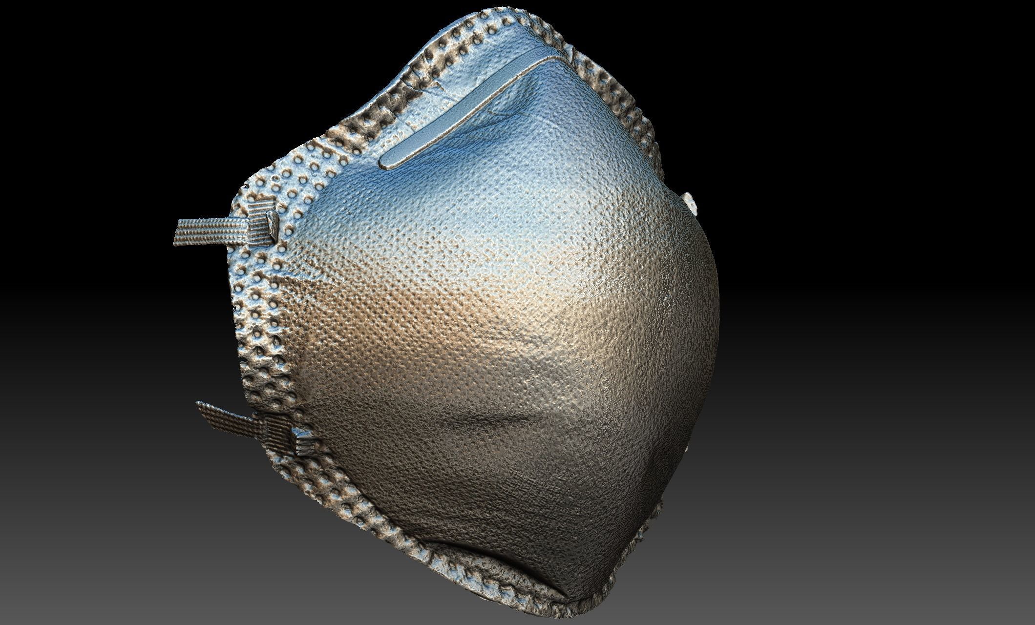Construction Particulate Dust Mask 3D model_7