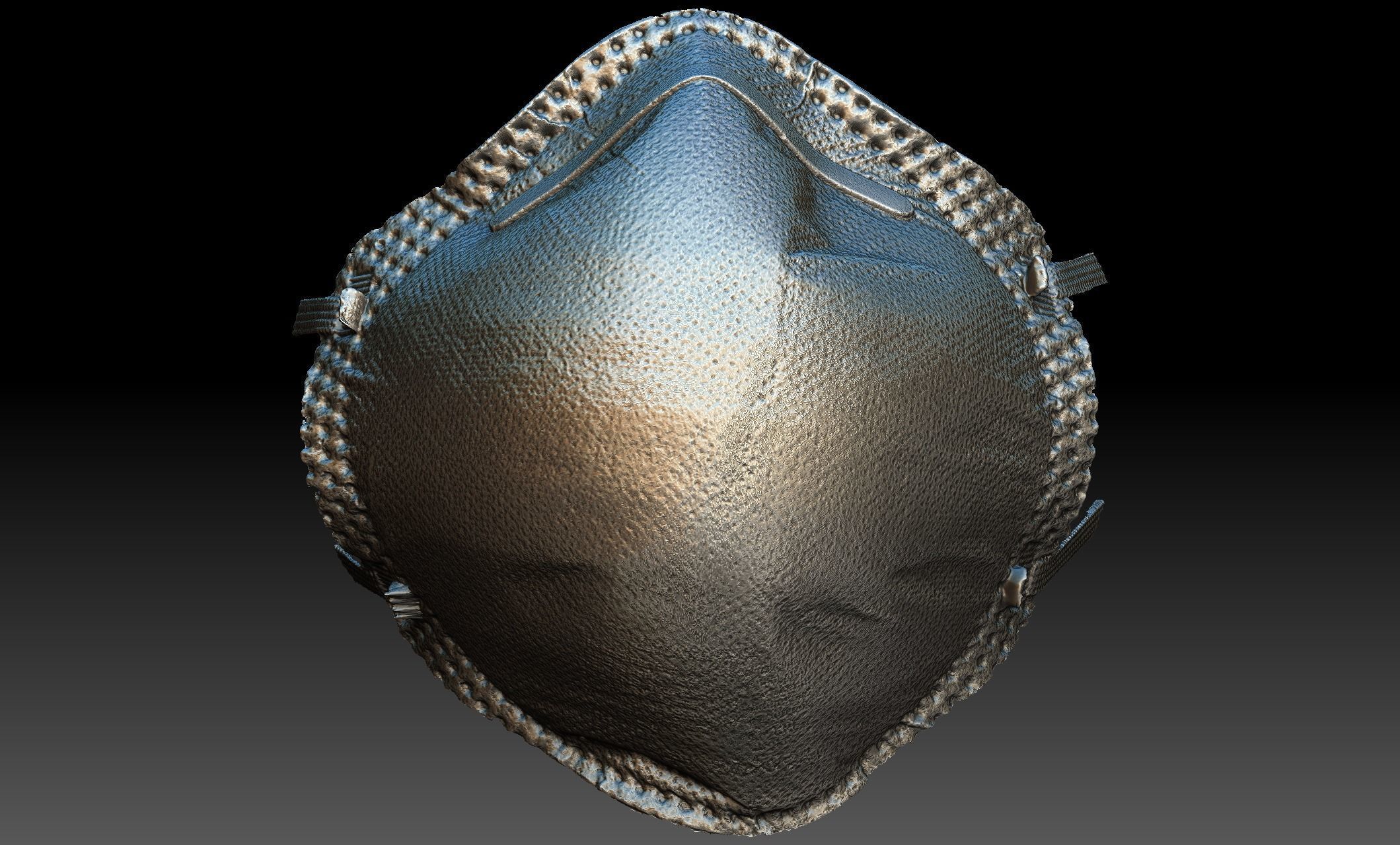 Construction Particulate Dust Mask 3D model_8