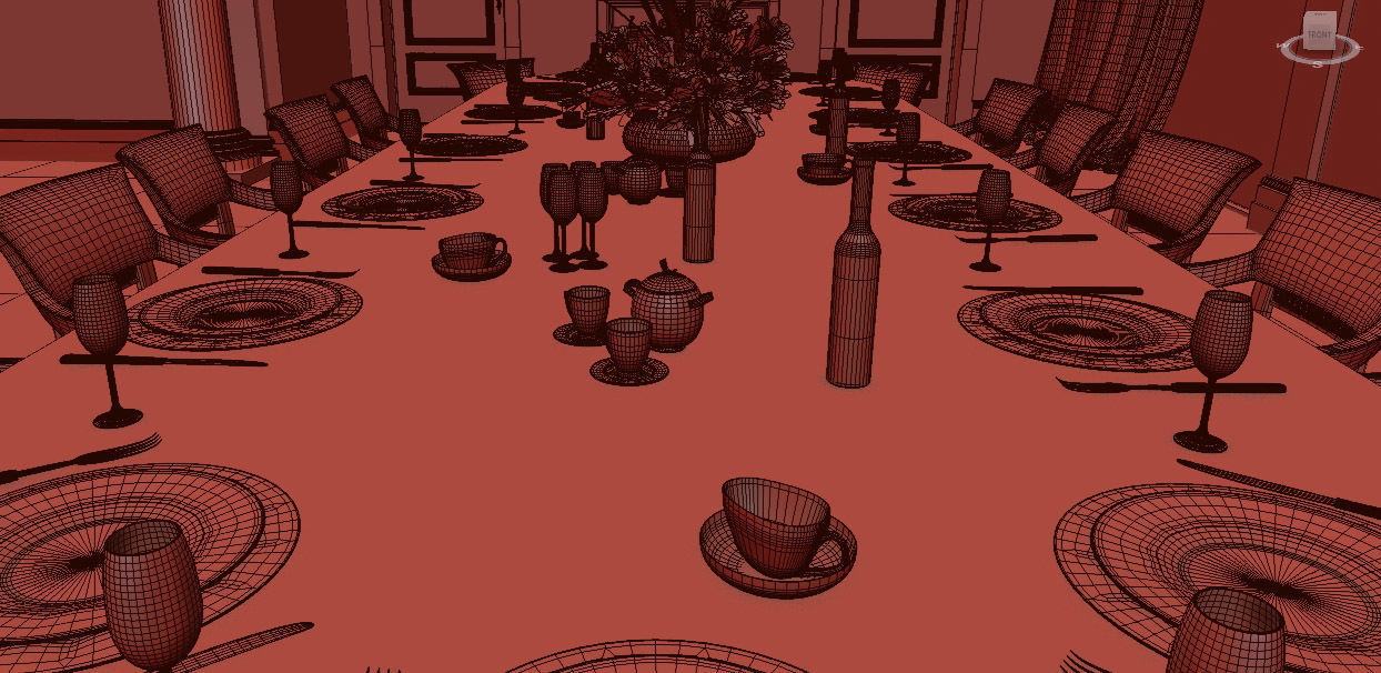 Dining Room 3D model 3D model_3