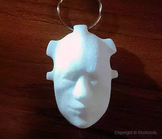 The Face key ring  3D print model