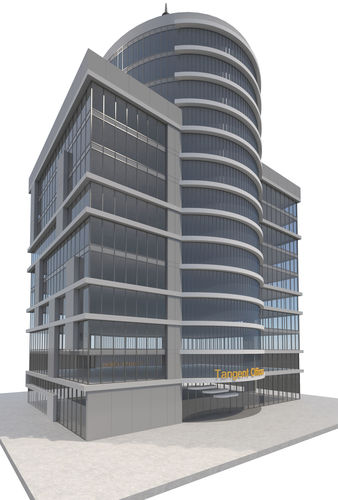 Commercial Building-017 Office Tower 3D model