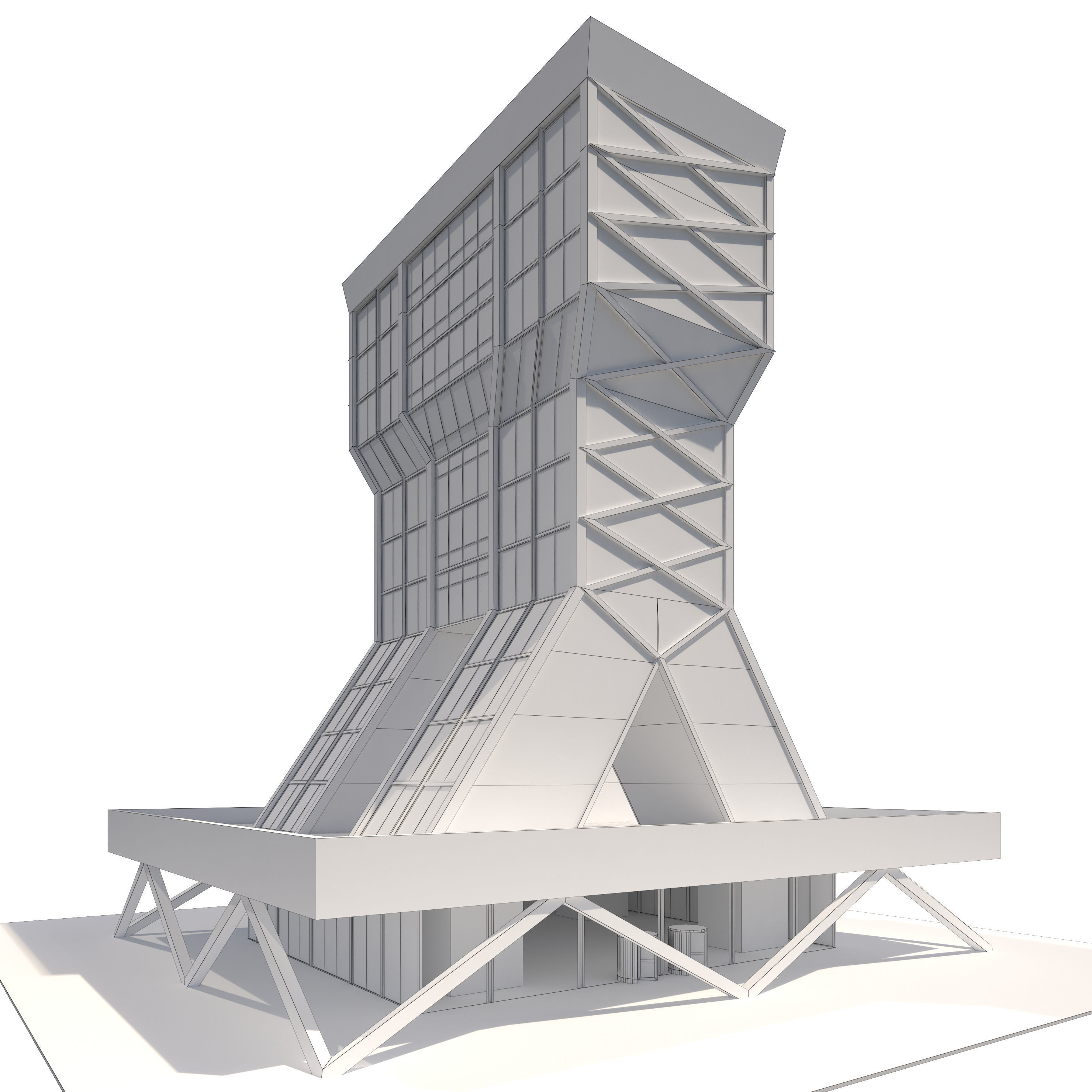 Commercial Building-018 Office Tower 3D model_11