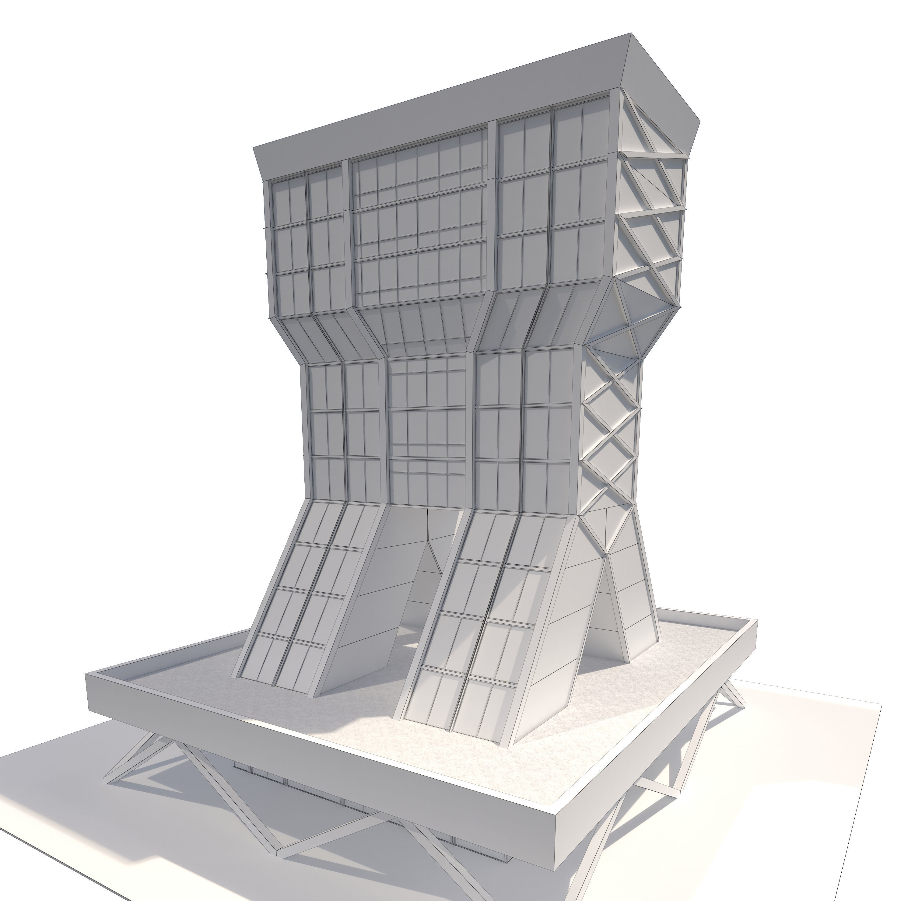 Commercial Building-018 Office Tower 3D model_13
