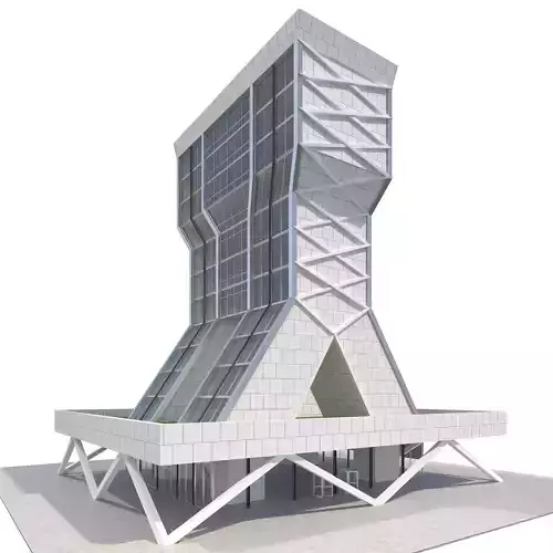 Commercial Building-018 Office Tower 3D model