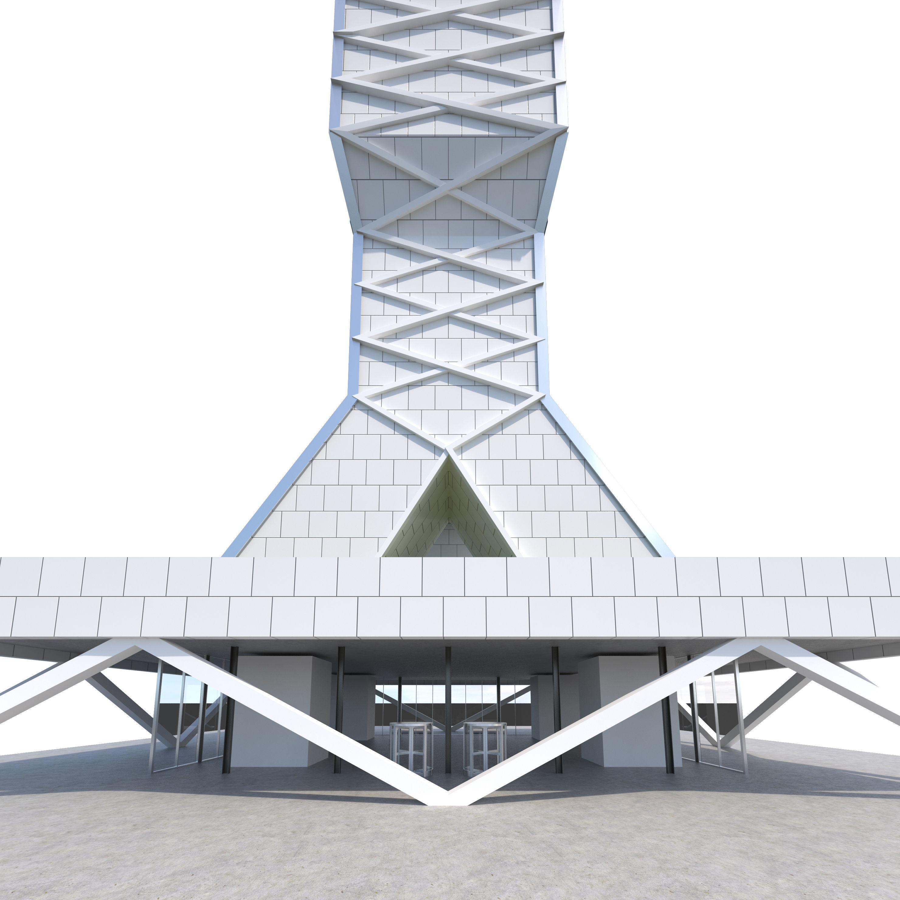 Commercial Building-018 Office Tower 3D model_6